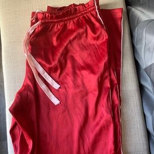 Victoria Secret Red Satin Pj bottoms size M